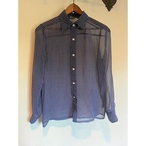 Vintage 1980s sheer button-down